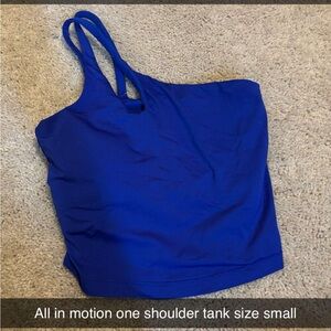 All in Motion Women's Vibrant Blue One Shoulder Tank
